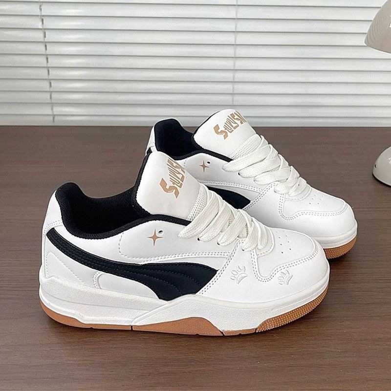 Zapatos de pan de fondo grueso de nicho original zapatos deportivos de mujer zapatos casuales de estudiantes zapatos blancos 2026 nuevos zapatos de skate