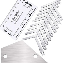 批发T形吉他尺 吉他维修测量尺工具 不锈钢弦高尺 弦距尺 找平尺