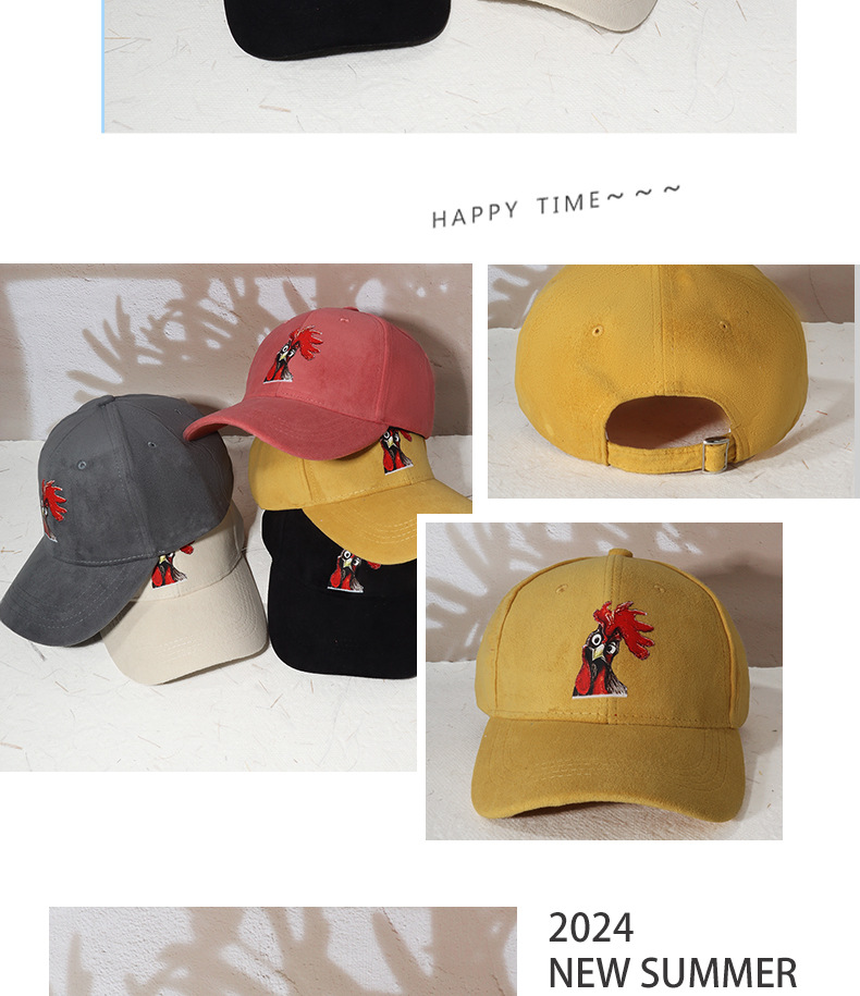 Unisex Baseball Cap With Chicken Print Sun Hat For All Seasons_voghion.com