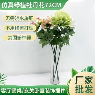 仿真富贵牡丹绿植摆件 家居电视柜餐桌装饰品免养护造景仿生绿植