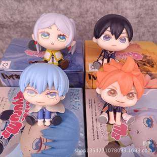 Tide Playing Volleyball Teenagers Buried Big Head Doll Volleyball Teenagers Q Edition Doll 4 Color Box Edition