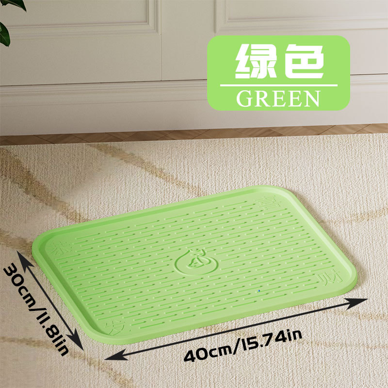 Estera de arena para gatos verde