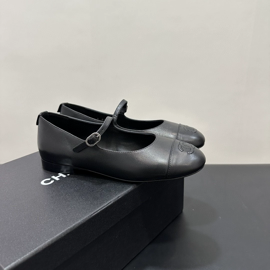 Дом осла 2025 весна и осень новая балетная обувь женская джинсовая круглая металлическая пряжка