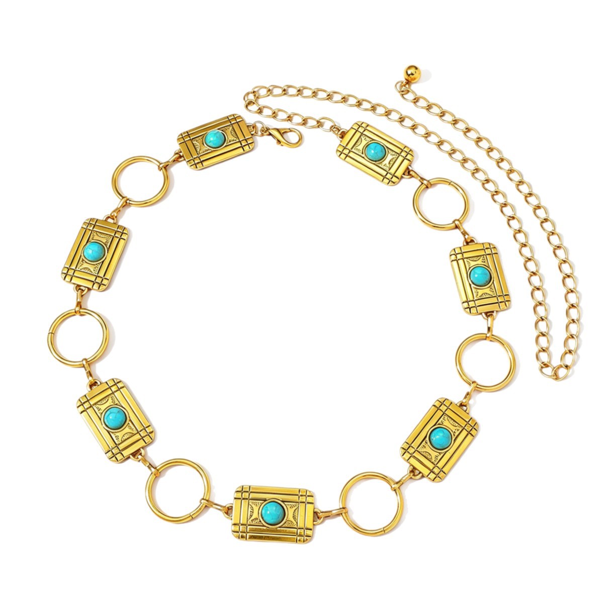 Cadena de cintura bohemia para mujer cinturón cadena corporal_voghion.com
