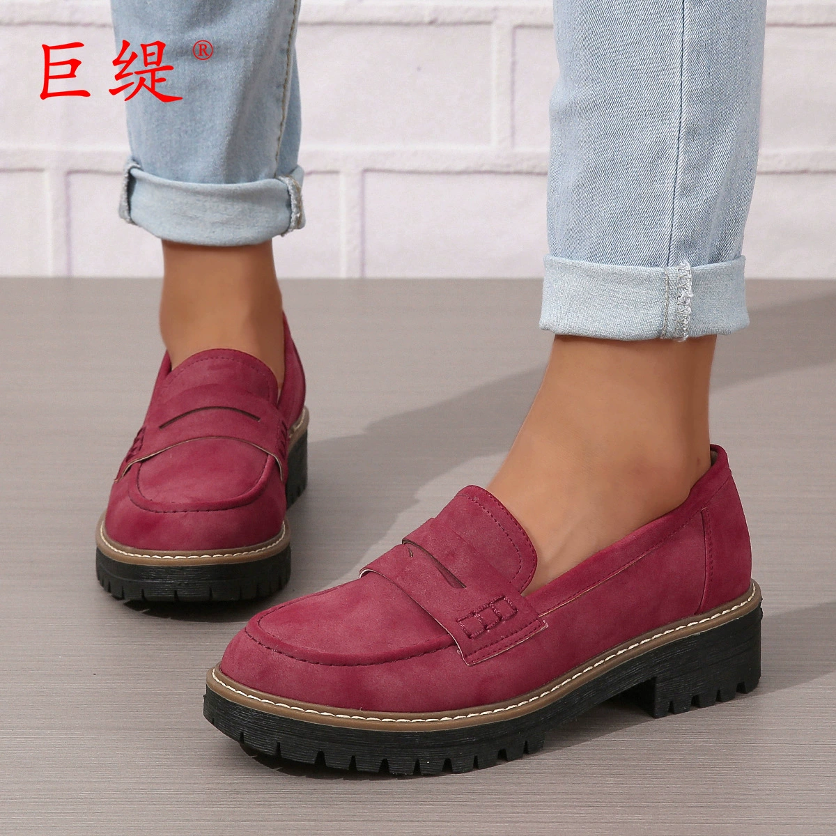 巨缇 (Cross-border trading), summer loafers, (Physicals), plus size
