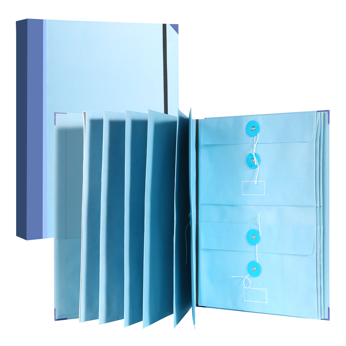 두꺼운 5CM-블루-오르간 가방