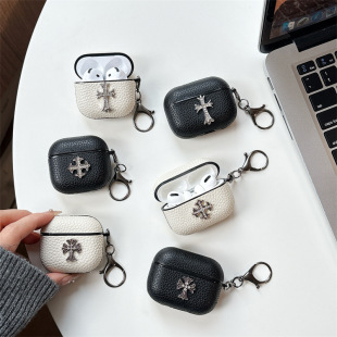 Chao Brand Applicable to Apple Pro2 Headset Wireless Bluetooth Airpods4 Flash Diamond Cross Cross Border 12/3 Generation Shell