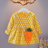 Children's small princess costume, autumn dress, skirt, 2021 collection, Korean style, long sleeve