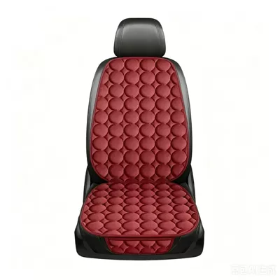 General Motors Winter Plush Thickened Warm Single Seat Cushion with Backrest, Direct Supply from Manufacturer, Dropshipping Available (Seat cushion, seat cover) - red-single-seat
