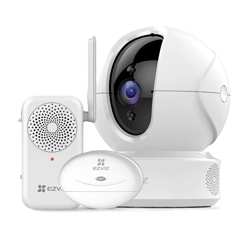 Костюм для мониторинга умного дома сетевой камеры флюорита C6CN 1080 PTZ + шлюз A2 + Магнитный T2