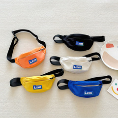Children's Bag 2024 New Model Korean Version Baby Alphabet Chest Bag Cool Boy Photo Shape Waist Bag Purse