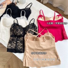 奢感蕾丝鱼骨吊带 欧美高定风收腰显曲线美背上衣吊带