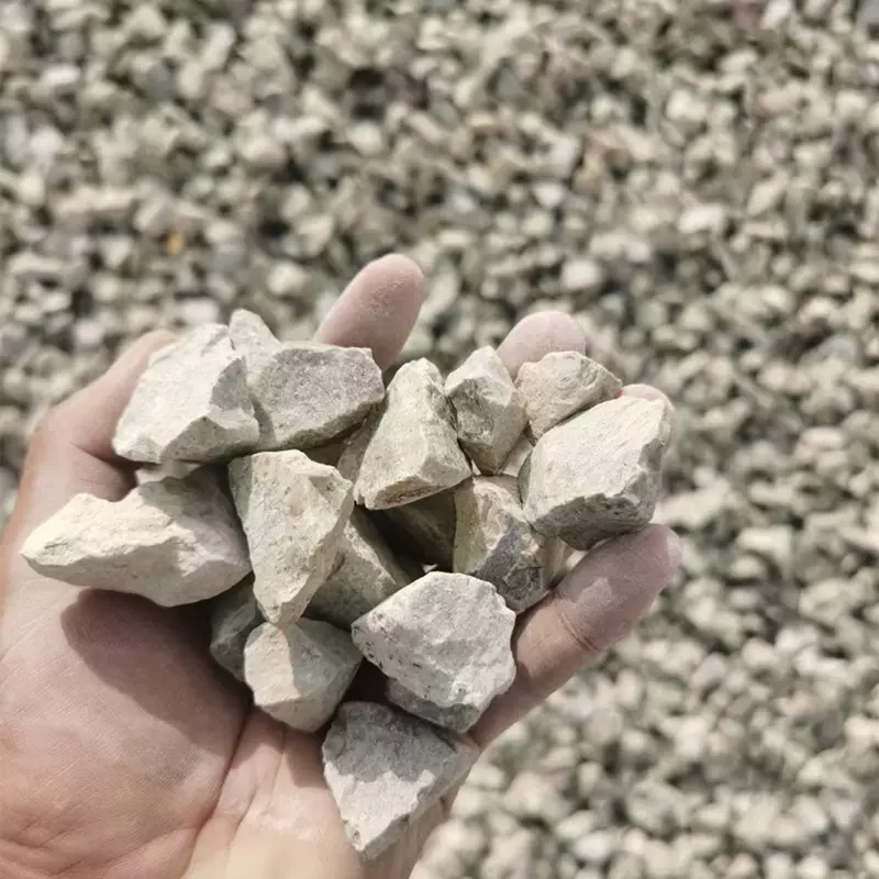 厂家批发沸石 铺面防烂根园艺种植绿沸石 水处理用白沸石颗粒