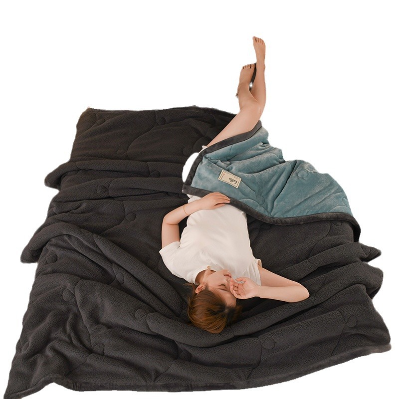 Flange mantas sofá de alto peso leche de cachemira de cordero mantas multifuncionales primavera y otoño mantas de siesta oficina