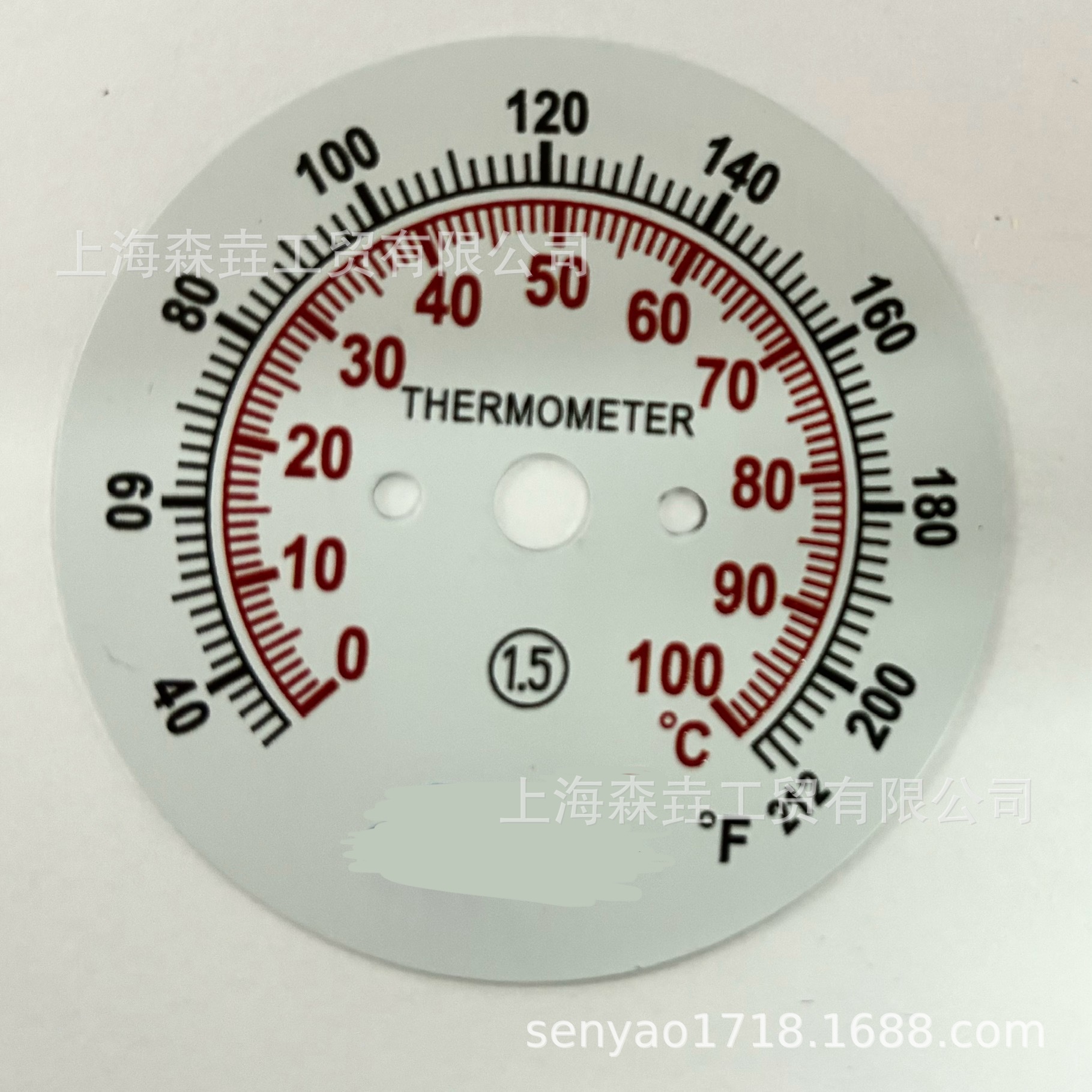 �����ȼ�IP65����ֱ��100mm�����ͳ����/���ͷ���˫�����¶ȼ�