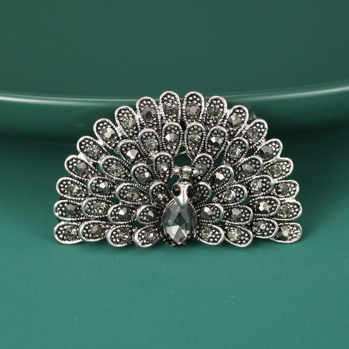 16g Weight Rhinestones Inlay Material Brooches Classification Banquet Occasion Alloy Material Peacock Pattern All Seasons Season Women's Gender Inlay Design Retro Style Retro Pin Peacock Alloy Inlay Rhinestones Women's Brooches 9