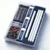 Pencil, white set, 11 pieces