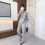 新款长袖连帽运动长裤