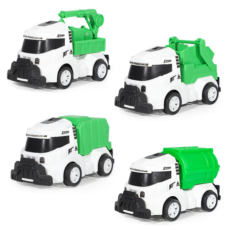 Modelo de simulación de automóviles infantiles, coche de ingeniería, coche de ingeniería de saneamiento, coche de juguetes militares contra incendios, puesto mayorista