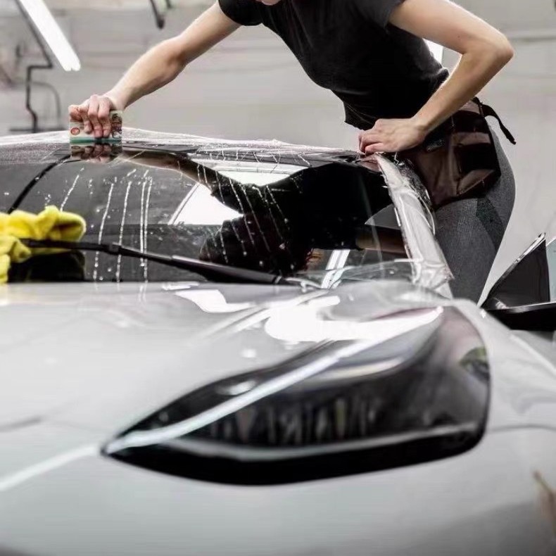 7.5mil TPU玻璃遁甲汽车前档风玻璃防爆保护膜耐磨防刮石子安全膜