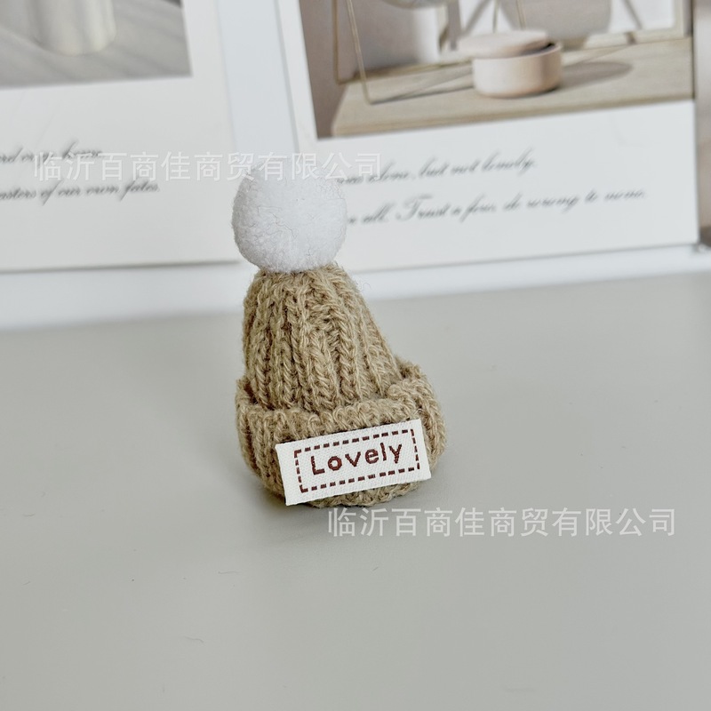 迷你毛线帽子卡通玩偶公仔娃娃装饰毛线帽子配件diy毛线帽子配件|undefined