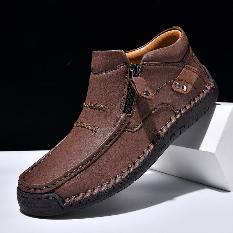 Herr chukka boots i läder handsydda fritidsskor för outdoor_voghion.com