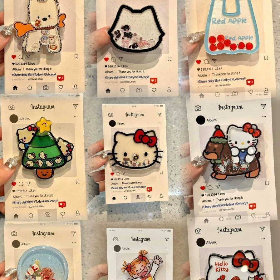 Новый чехол-подставка для телефона с воздушной подушкой, портативная подставка с мультяшным дизайном, самоклеящаяся подставка-держатель, выдвижная.