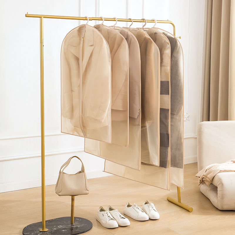 Organza Breathable Clothes Dust Cover Embroidered Coat Storage Bag Silk Skirt Cashmere Coat Hanging Bag Protective Cover