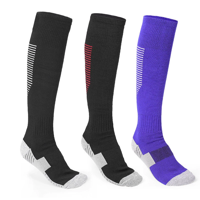 Футбольные спортивные носки Утолщенные Нескользящие чулки с дном полотенца Дышащие износостойкие тренировочные спортивные носки Баскетбольные носки
