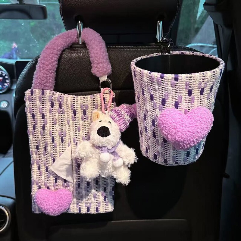 Creative Car Tissue Box Storage Bin Hanging Cute Doll Car Tissue Holder Car Tissue Hanging Bag Trash Can Creative Car Tissue Box Storage Bin Hanging Cute Doll Car Tissue Holder Car Tissue Hanging Bag Trash Can