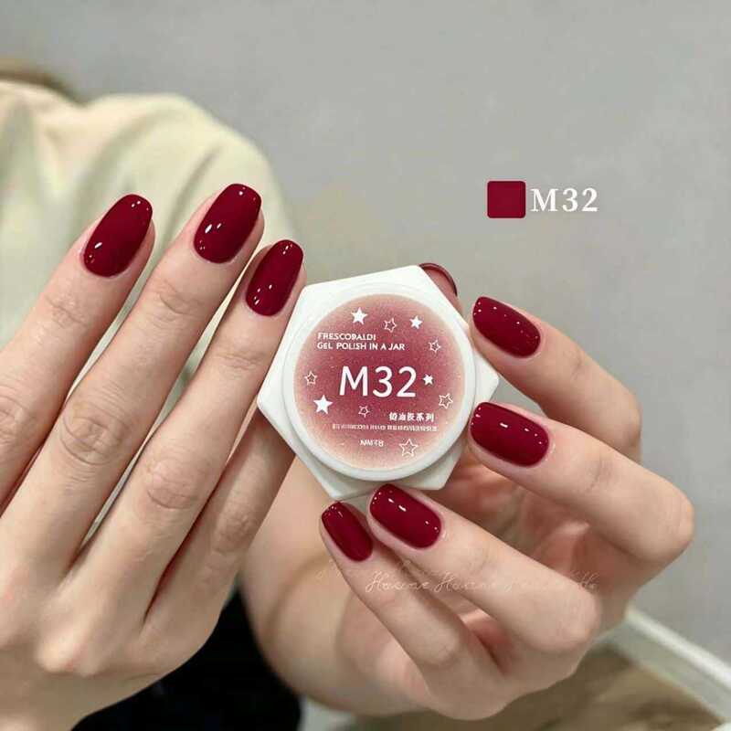 Huasi Die New Model Instant Leveling Gel Red Solid Color Nail Polish Gel 2026 New Model Brightening High Saturation Nail Art for Opening a Nail Salon