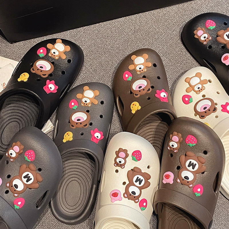 Оптовая продажа Crocs, нескользящие, простые, модные полуботинки для медсестер, удобная мультиобувь, универсальные, горячий стиль, легкие и прохладные