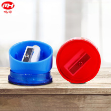 厂家供应 宁海红色绿色圆形塑料手动迷你卷笔刀