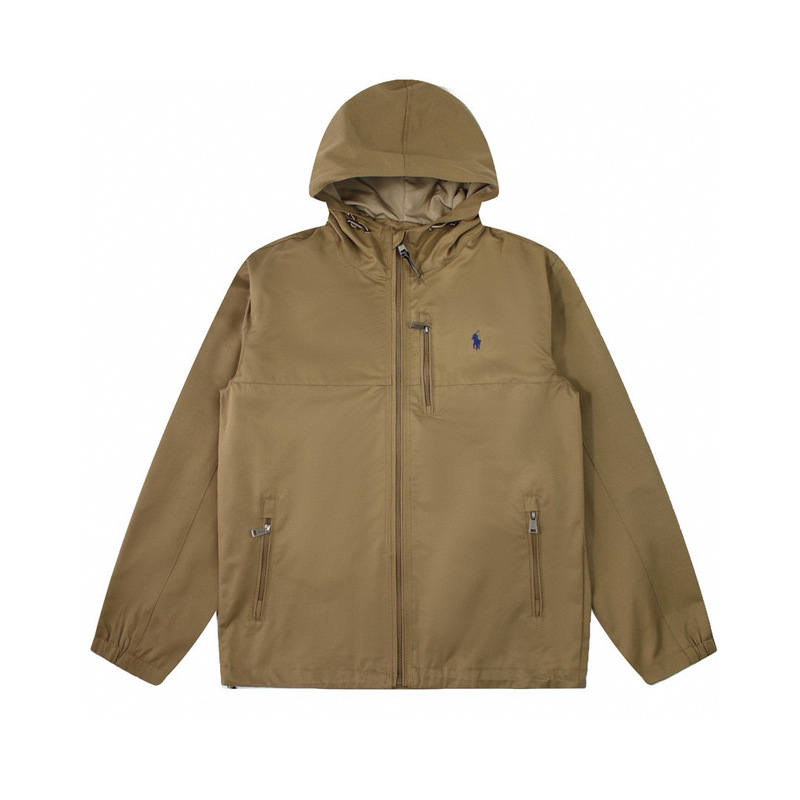 Cross-Border Trade~Rl Ralph Lauren Embroidered Hooded Zip-Up Old Money Style Hardshell Jacket for Men and Women Cross-Border Trade~Rl Ralph Lauren Embroidered Hooded Zip-Up Old Money Style Hardshell Jacket for Men and Women