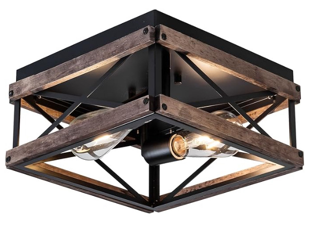 Lámpara de techo de hierro forjado americano retro transfronterizo, dormitorio, sala de estar, estudio, bar, cafetería, candelabro personalizado de estilo industrial