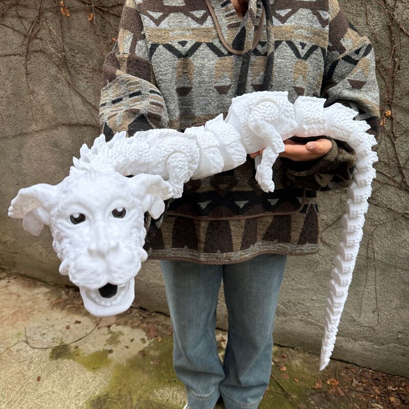 Cross-Border Popular 3D Printed Lucky Dragon Dog 3D Crafts Toy Giant Dog Dragon Ornaments Hot Selling Lucky Dragon