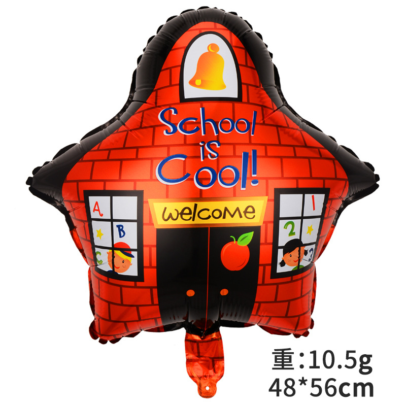 Regreso a la escuela globo de papel de aluminio regreso a la escuela temporada escolar fiesta regreso a la escuela diseño decoración Globo de manzana