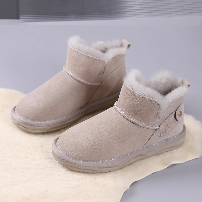 2023 Winter New Network Red Dicke Sohle Hoher Komfort Lässige Kurzarm-Martin-Stiefel mit Plüsch und warmer Isolierung_voghion.com