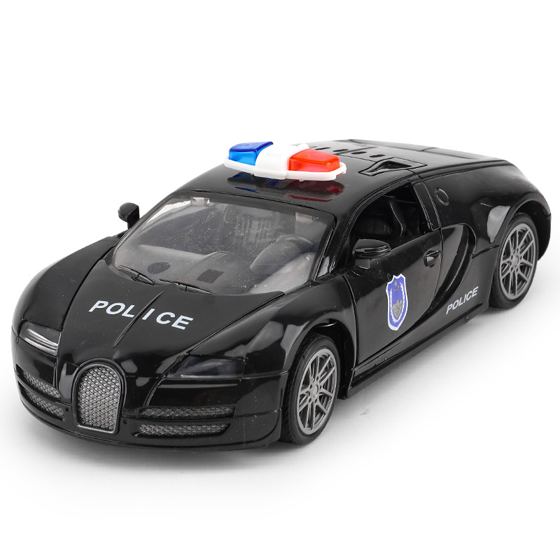 Juguete de doble puerta de simulación para niños modelo de coche inercial coche de luz y sonido coche de policía de bomberos juguetes para niños