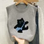 无袖加厚百搭叠穿针织衫