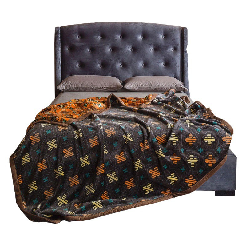 Manta de franela engrosada transfronteriza de doble cara impresa franela de coral polar multifuncional regalo manta de invierno al por mayor