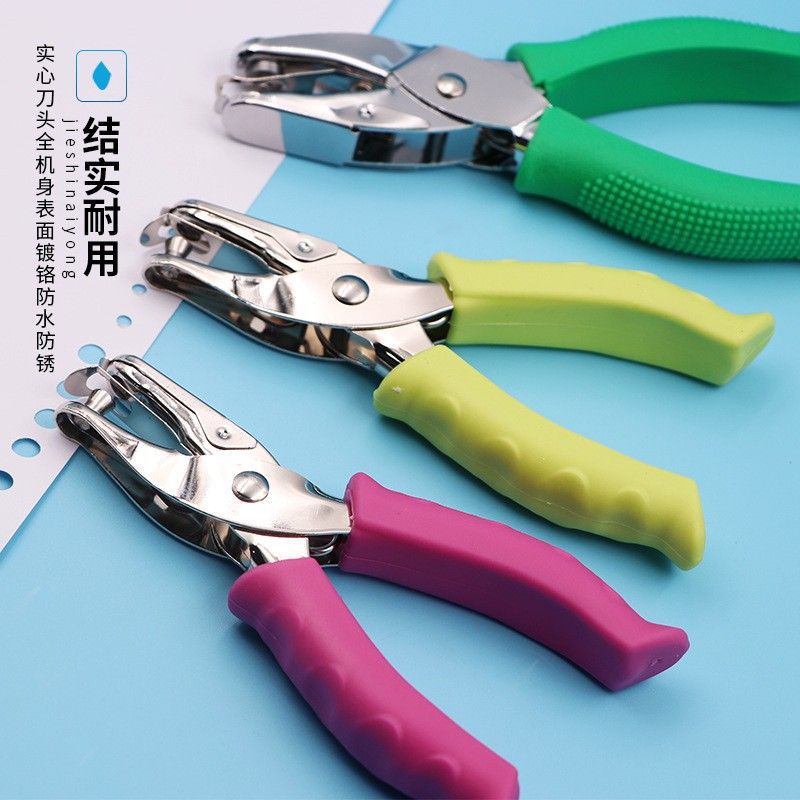 고무 코팅 구멍 펀치 6mm 임의 색상