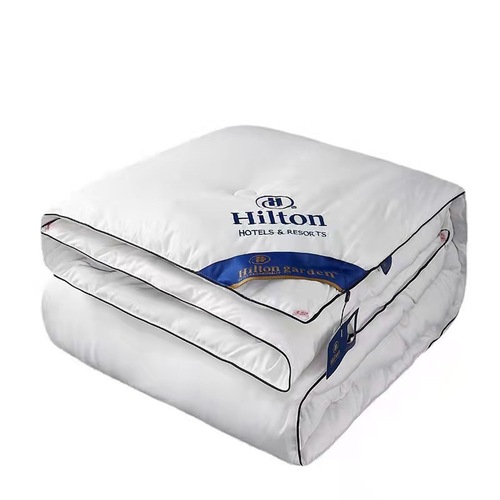 Hilton Hotel Silk Quilt Spring Autumn Winter Quilt B&B Double Student Dormitory Cotton Quilt Bedding Core Gift Quilt Wholesale