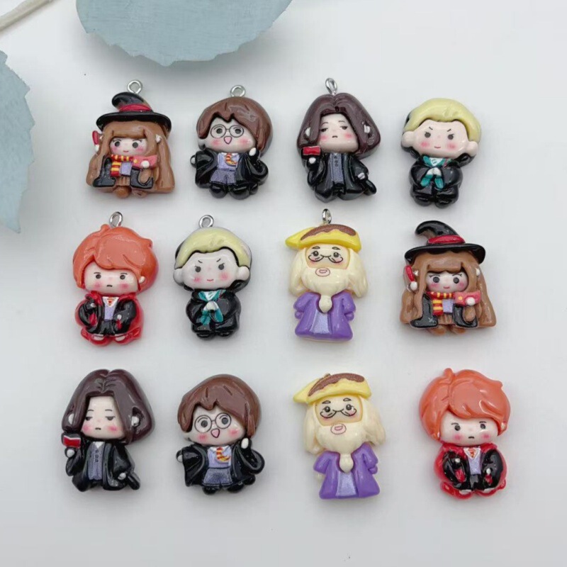 Cartoon Harry Potter Resin Accessories DIY Cream Glue Earrings Necklace Keychain Pendant Accessories Pendant Cartoon Harry Potter Resin Accessories DIY Cream Glue Earrings Necklace Keychain Pendant Accessories Pendant