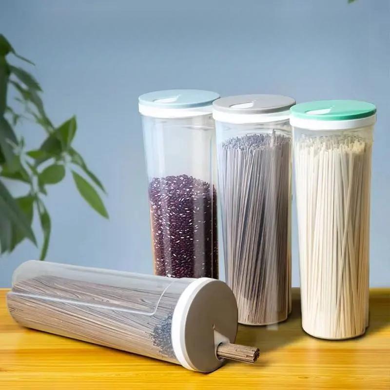 New model of sealed noodle storage container, storage box for noodles, noodle box, storage jar for grains