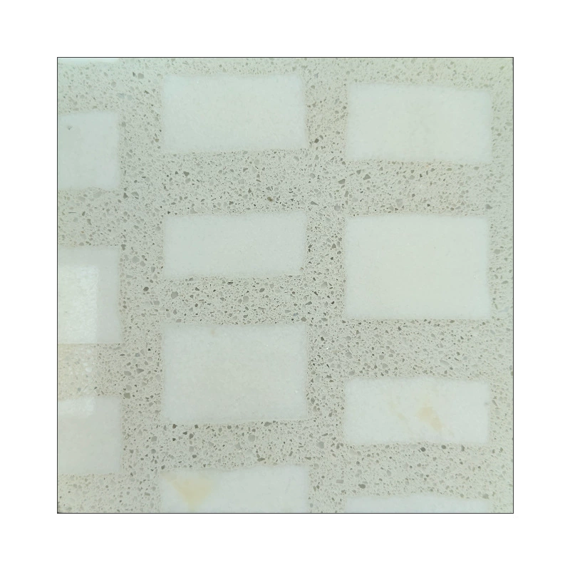 Модная мозаичная терраццо бесшовная плотная сборная неорганическая терраццо для стен, пола и столешниц