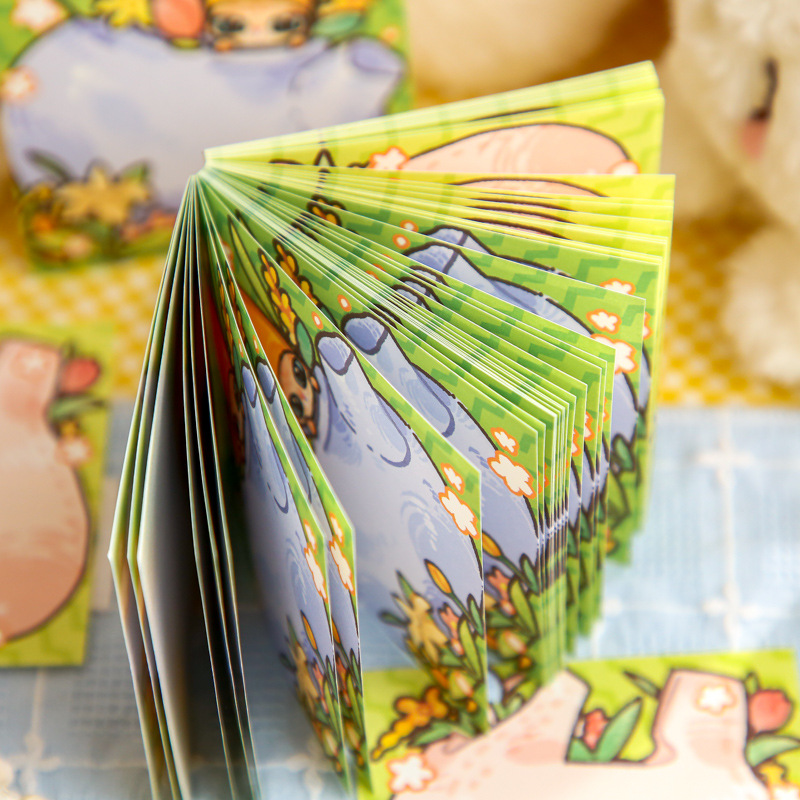 Yoyo Bu Double Enjoy Pit Notes Cat meme Time Thin Original ins Student Post-it Notas de oficina N