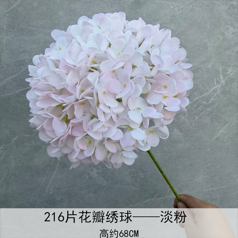 Nuevo en 2025, Decoración de Flores de Hortensia Individual en Forma de Piruleta, Recomendado para Decoración de Salones de Boda, Hoteles y Hogares, Diseño de Arreglos Florales, Decoración Suave