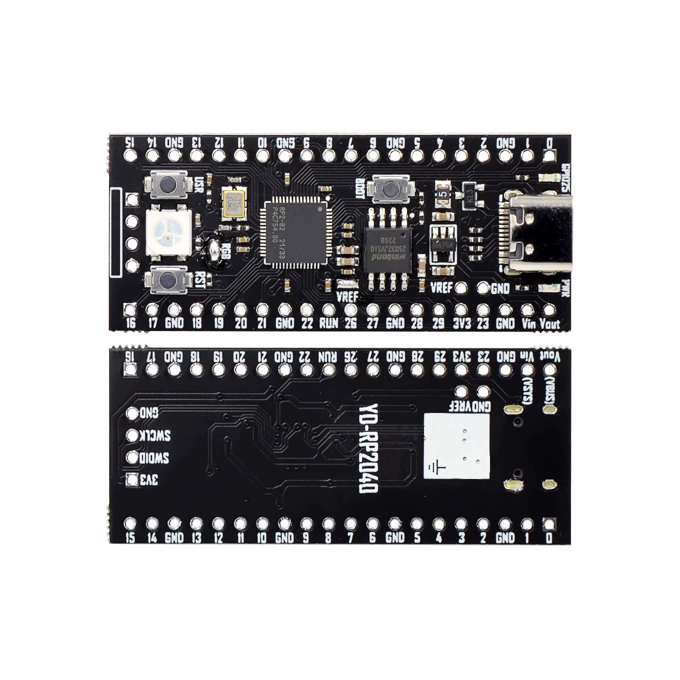 Плата ядра RP2040 Rasalbell Pi совместима с RP2 Raspberry Pi Pico Micropython