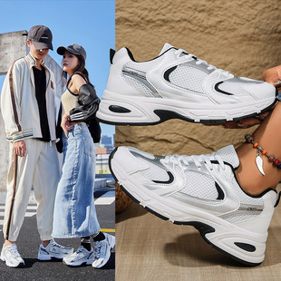 Couple's Torre Shoes 2024 Spring and Summer New Fashion Thick Bottom Mesh Breathable Korean Versatile Casual sneaker
